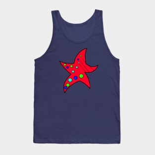 Red Starfish Tank Top